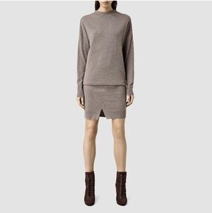 AllSaints Casa Dress, Size 8, Excellent Condition, Wool And Cashmere